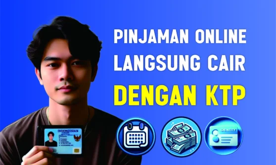 ilustrasi pengajuan pinjaman online langsung cair dengan ktp 2026