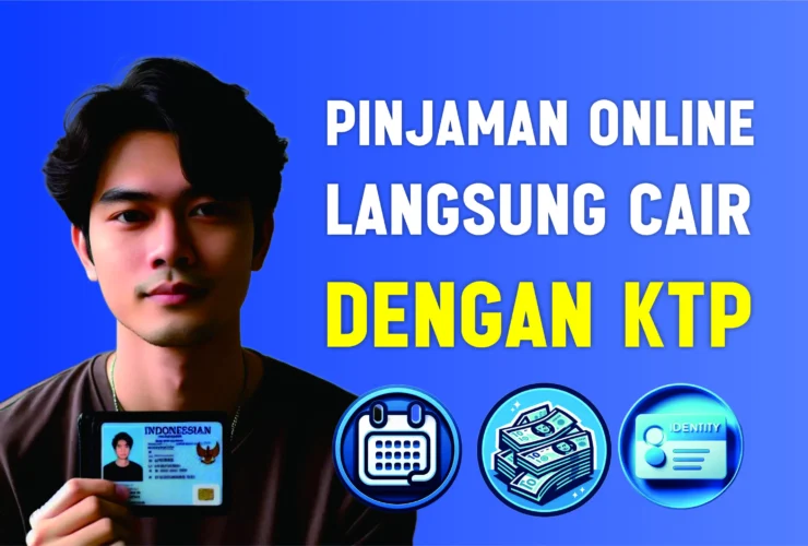 ilustrasi pengajuan pinjaman online langsung cair dengan ktp 2026